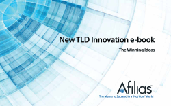New TLD Innovation e-book