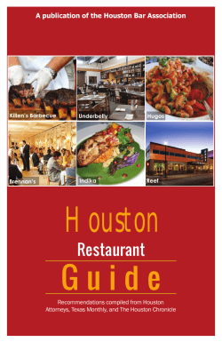 Houston Restaurant Guide - American Bar Association