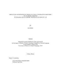 i IMPACTS OF AWARENESS OF CROSS