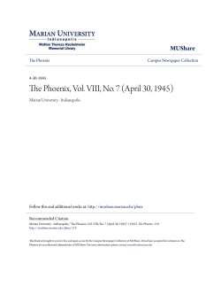 The Phoenix, Vol. VIII, No. 7 (April 30, 1945) - MUShare