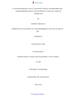 a case for efficient legal and institutional frameworks for cross