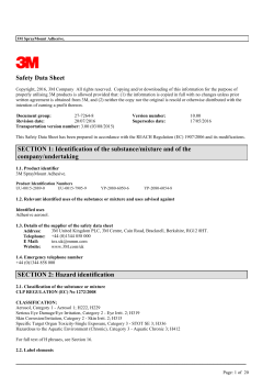 Safety Data Sheet SECTION 1: Identification of the substance