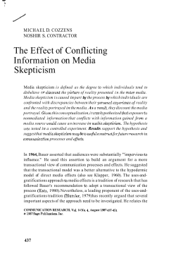 The Effect of Conflicting Information on Media Skepticism
