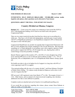 Country Divided on Obama, Congress