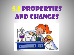 Properties and Changes