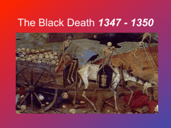 The Black Death 1347 - 1350