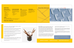 our services brochure