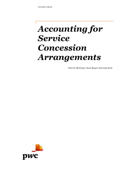Accounting for Service Concession Arrangements