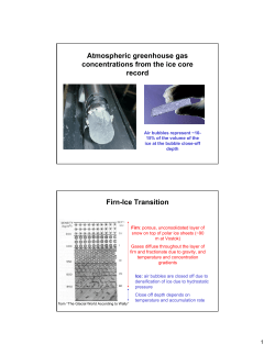 Atmospheric greenhouse gas concentrations from the ice core