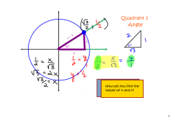 Quadrant 1 Angle