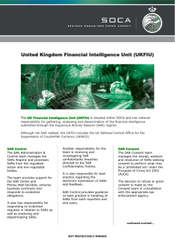 Overview of UK Financial Intelligence Unit