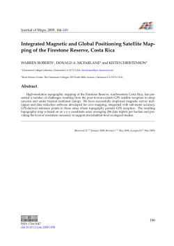 ntegrated magnetic and global positioning satellite mapping of the