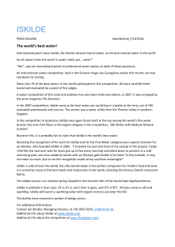 Iskilde Press Release