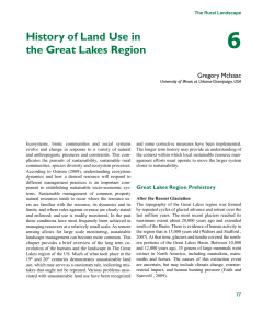 History of Land Use in the Great Lakes Region