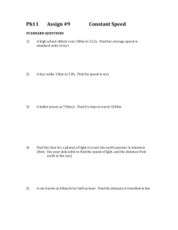 Ph11 Assign #9 Constant Speed