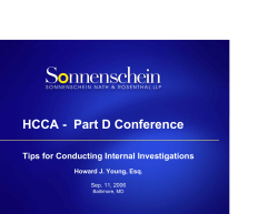 HCCA - Part D Conference