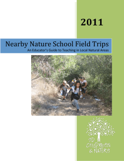 Nearby Nature School Field trip guidebook