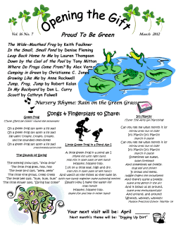 Proud To Be Green - Harford County Public Library