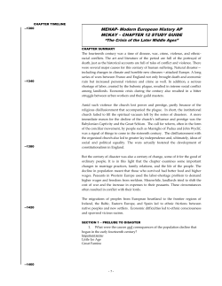CHAPTER 12 STUDY GUIDE