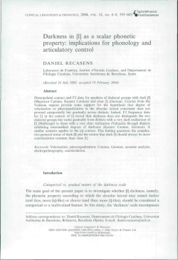 Darkness in [1] as a scalar phonetic property