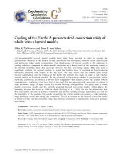 Cooling of the Earth: A parameterized convection study of whole