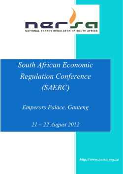 South African Economic Regulation Conference (SAERC)