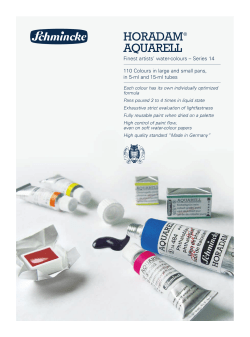 Schmincke HORADAM - Senior Art Supplies