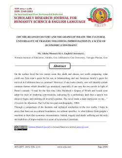 cry the beloved country and the grapes of wrath