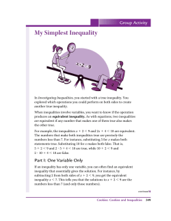 Investigating Inequalities Pg