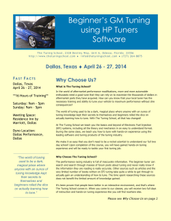 Beginner`s GM Tuning using HP Tuners Software