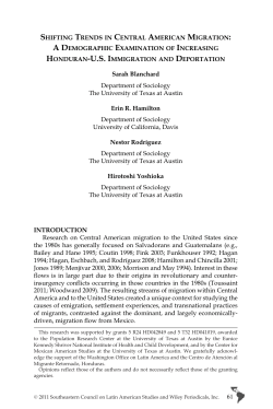 Shifting Trends in Central American Migration:A Demographic