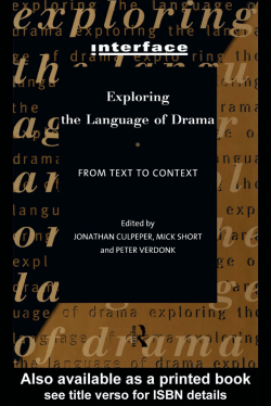 Exploring the Language of Drama
