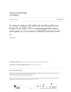 A contact analysis of Caldecott medal and honor books
