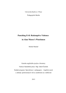 Punching Evil: Redemptive Violence in Alan Moore`s Watchmen