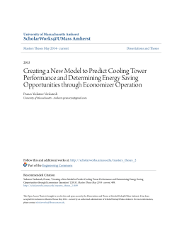 Creating a New Model to Predict Cooling Tower Performance and