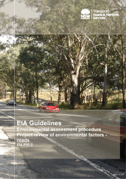 Project Review of Environmental Factors procedure
