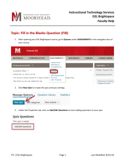 Topic: Fill in the Blanks Question (FIB)