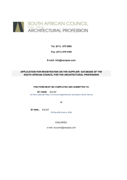 Tel: (011) 479 5000 Fax: (011) 479 5100 E