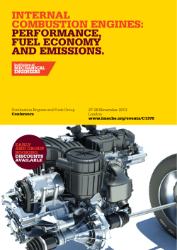 INTERNAL COMBUSTION ENGINES: PERFORMANCE, FUEL