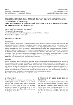 processing of nickel oxide ores in the rotary kiln without limestone in