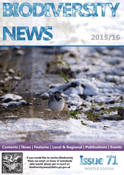 Biodiversity News - Issue 71 (Winter 2015-16)
