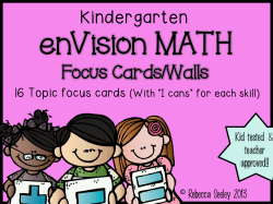 Focus Cards/Walls Kindergarten
