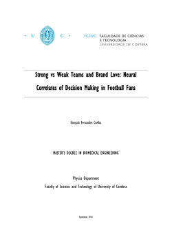 Strong vs Weak Teams and Brand Love: Neural