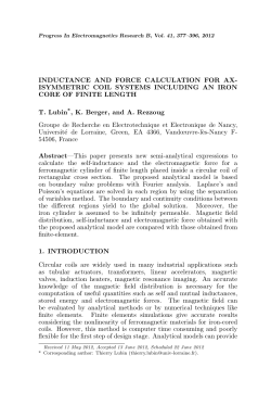 INDUCTANCE AND FORCE CALCULATION FOR AX