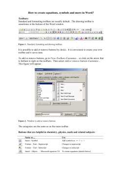 How to create equations, symbols and more in Word?