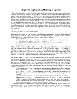 Chapter 3: Implementing Modeling in OpenGL