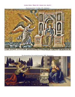 Lecture Notes -‐ Music 110 -‐ Owen J. Lee -‐ day 8