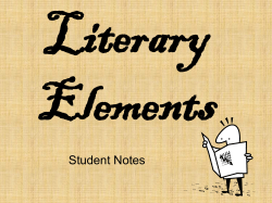 Identifying the Elements of A Plot Diagram