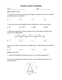 Probability Practice Test B (Harvey)