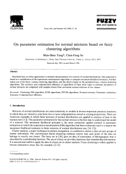 On parameter estimation for normal mixtures based on clustering